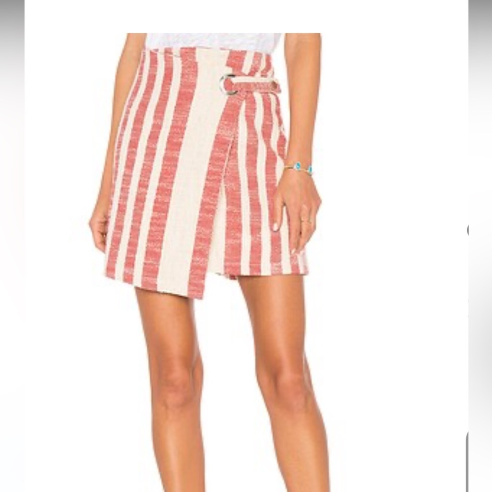 Free people wrap mini skirt
